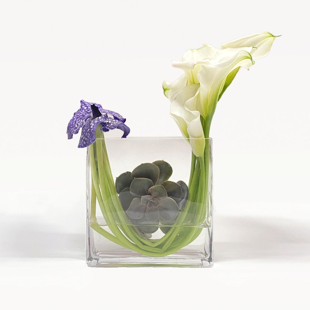 Calla Lily Curve - Heather Floral - Delivery Same Day