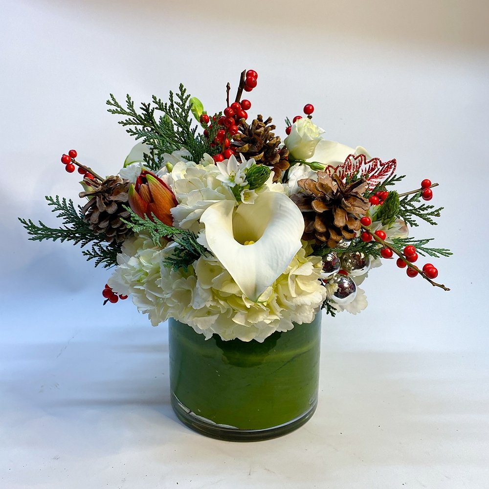 White Blessed Christmas - Heather Floral - Delivery Same Day