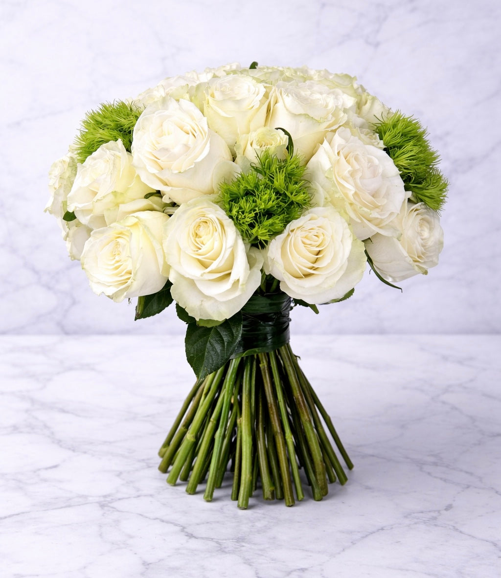 White rose bouquet on marble background by a luxury florist in Manhattan NYC

Elegant white rose bouquet by Heather Floral, a luxury florist in Manhattan offering fresh cut flowers and NYC flower delivery. Perfect for weddings, sympathy flowers, and refined occasions with same day flower delivery Manhattan.
