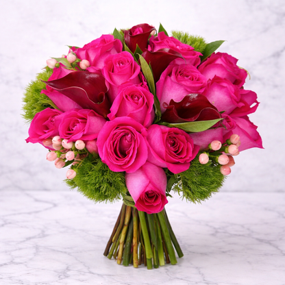 Pink rose bouquet on marble background by a luxury florist in Manhattan with free same-day delivery Manhattan

Elegant pink rose bouquet by Heather Floral, a luxury florist Manhattan offering fresh cut flowers and NYC flower delivery. Available with Free Same-Day Delivery Manhattan.