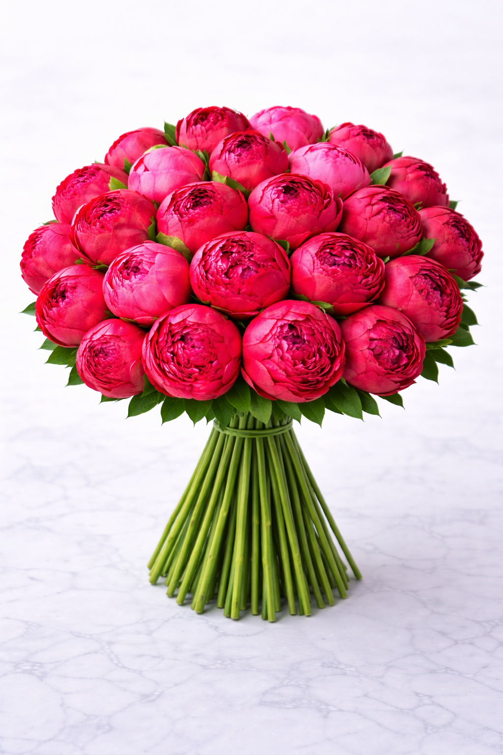 24 pink peonies bouquet by a luxury florist NYC offering fresh cut flowers and same day flower delivery Manhattan.

Luxury bouquet of 24 pink peonies designed by a New York florist. Handcrafted with fresh cut flowers by a luxury florist Manhattan, available for same day flower delivery NYC and Manhattan flower delivery.