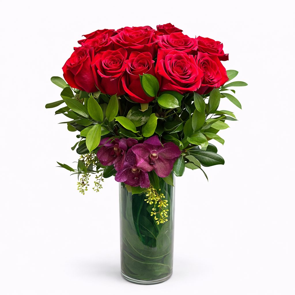 Classic One Dozen Red Roses