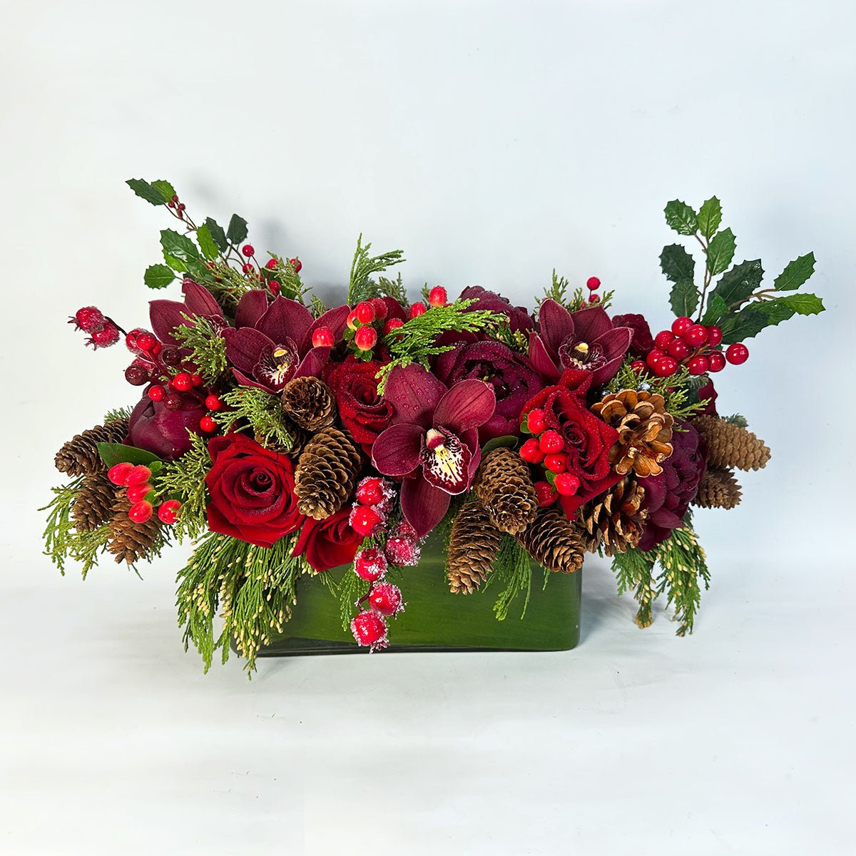 Holly & Pine Delight - Heather Floral - Delivery Same Day