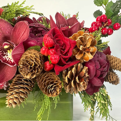 Holly & Pine Delight - Heather Floral - Delivery Same Day