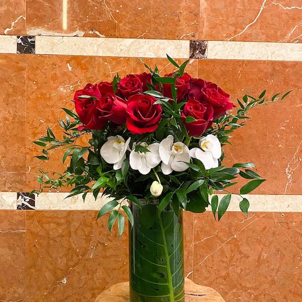Red roses / two dozen - Heather Floral - Delivery Same Day
