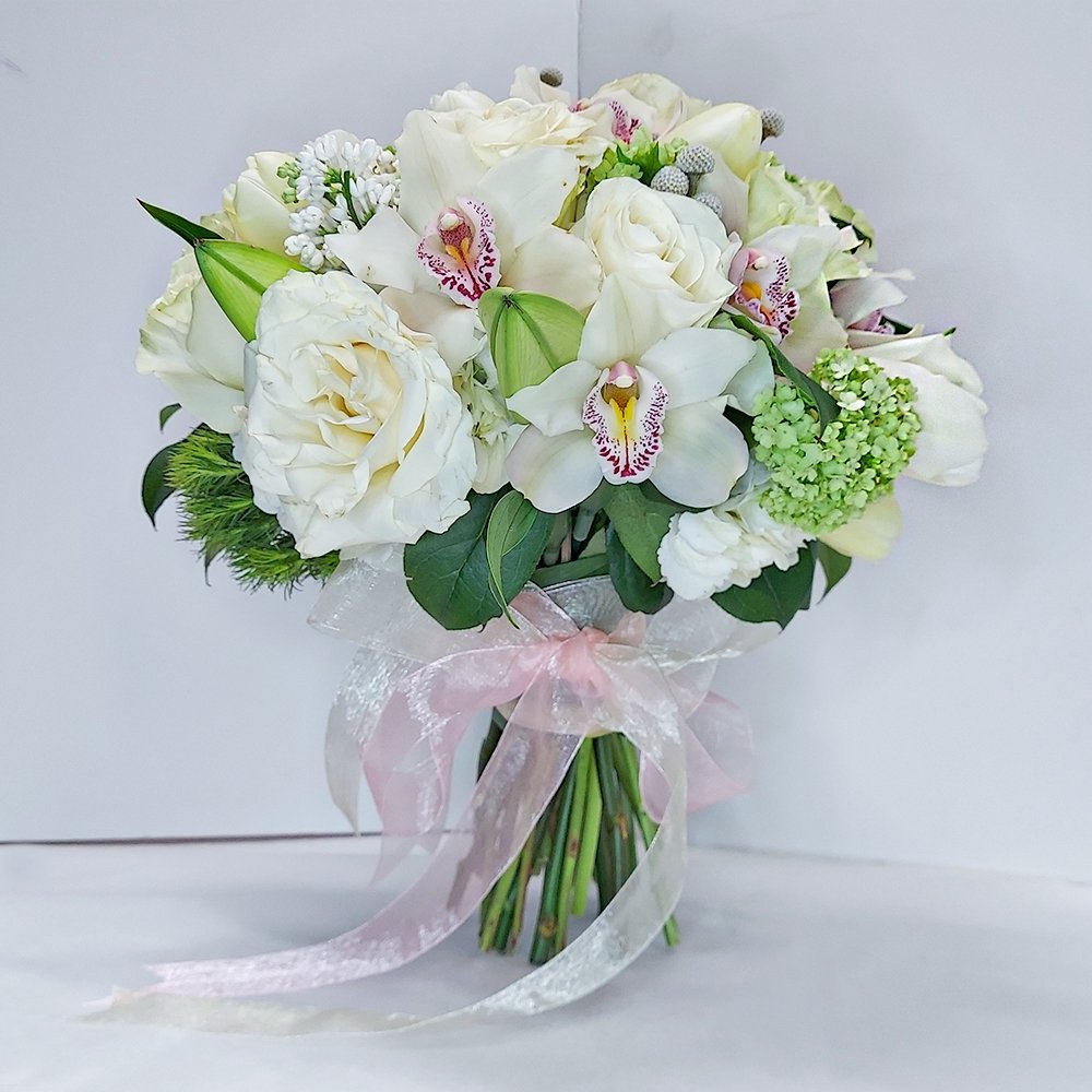 White Fantasy Bouquet - Heather Floral - Delivery Same Day